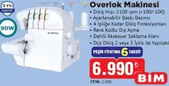 KUMTEL OVERLOK MAKİNESİ 90 W